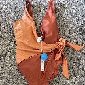 Cupshe Liana wrap-tie waist one piece swimsuit